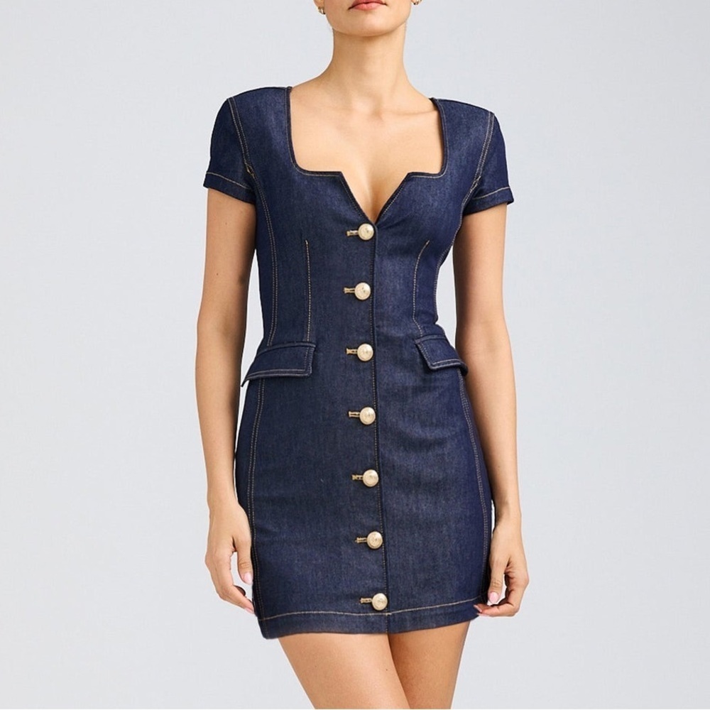Generation Love Brunella Sheen Denim Dress